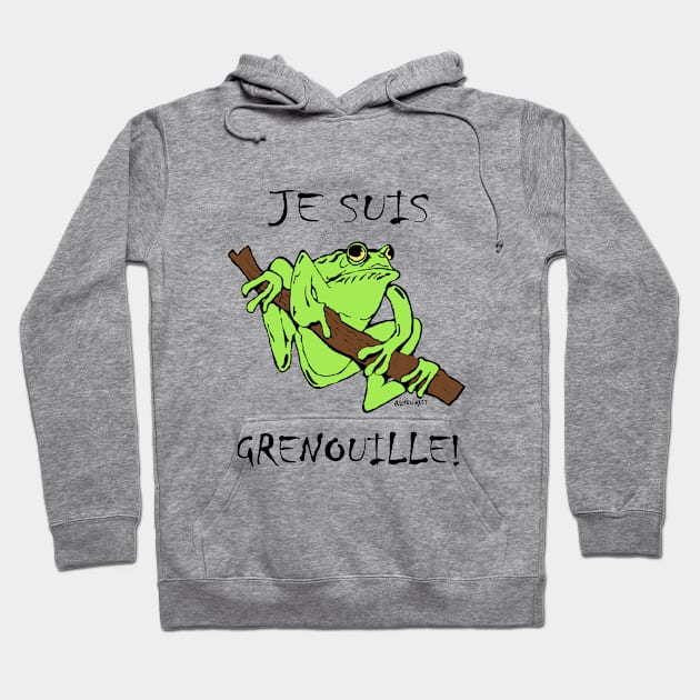 Je Suis Grenouille! Hoodie by RockettGraph1cs